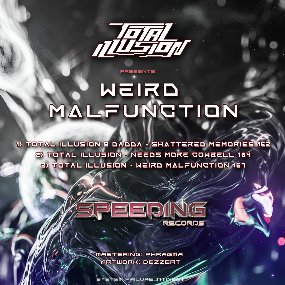 Weird Malfunction back cover with tracklist